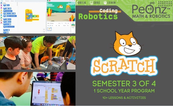 Scratch Coding for Kids by PeOnz – Third Semester